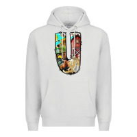 Dove Grey farm life alphabet lowercase letters u Premium Hoodie - BundleAndBundleShop