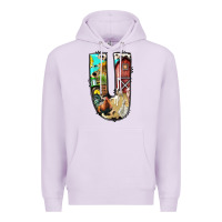Lilac farm life alphabet lowercase letters u Premium Hoodie - BundleAndBundleShop