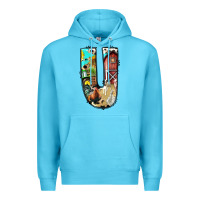 Ocean Blue farm life alphabet lowercase letters u Premium Hoodie - BundleAndBundleShop