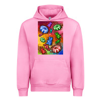 Fuchsia Pink candies  air freshener Urban Hoodie - AdoDesignShop