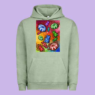 Candies  Air Freshener Urban Hoodie Designed By Adodesignshop