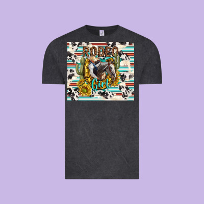 Rodeo Girl Vintage Tee Designed By Tumblerdesignbyshophia