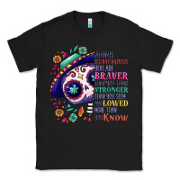 Black You are braver than you think sugar skull Classic Tee - NancyCooperArtShop