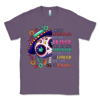 Lavender You are braver than you think sugar skull Classic Tee - NancyCooperArtShop