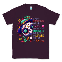 Plum You are braver than you think sugar skull Classic Tee - NancyCooperArtShop