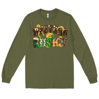 Army Green Western lucky St. Patrick's Day Long Sleeve Tee - CowGirlArtShop