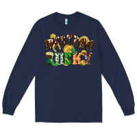 Navy Western lucky St. Patrick's Day Long Sleeve Tee - CowGirlArtShop