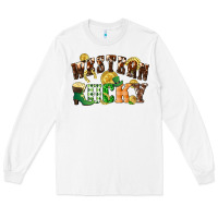 White Western lucky St. Patrick's Day Long Sleeve Tee - CowGirlArtShop