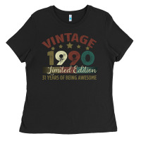 Vintage 1990 Limited Edition 31 Years Of Being Awesome Ladies Tee | Teevron