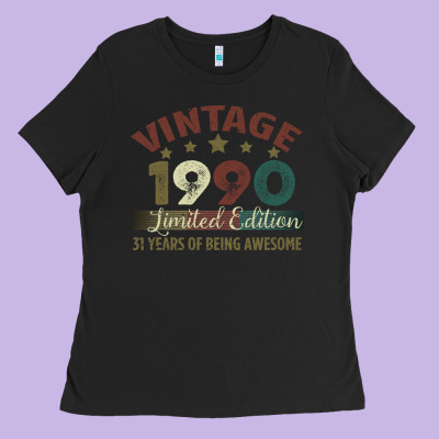 Vintage 1990 Limited Edition 31 Years Of Being Awesome Ladies Tee Designed By Bettercallsaul