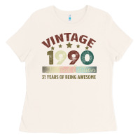 Bone Vintage 1990 Limited Edition 31 Years Of Being Awesome Ladies Tee - Bettercallsaul