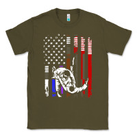 Army Green b.ra.zi.li.an j.i.u jit.su stars & stripes rank b.j flag shirt Classic Tee - minhPixels