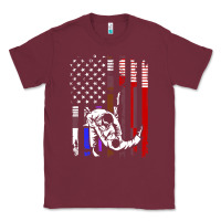 Burgundy b.ra.zi.li.an j.i.u jit.su stars & stripes rank b.j flag shirt Classic Tee - minhPixels