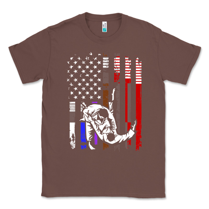 B.ra.zi.li.an J.i.u Jit.su Stars & Stripes Rank B.j Flag Shirt Classic Tee by minhPixels | Teevron