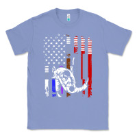 Colony Blue b.ra.zi.li.an j.i.u jit.su stars & stripes rank b.j flag shirt Classic Tee - minhPixels
