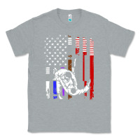 Heather Grey b.ra.zi.li.an j.i.u jit.su stars & stripes rank b.j flag shirt Classic Tee - minhPixels