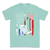 Seafoam b.ra.zi.li.an j.i.u jit.su stars & stripes rank b.j flag shirt Classic Tee - minhPixels