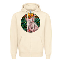 Sandshell christmas pig Zipper Hoodie - LillyAllenDesigns