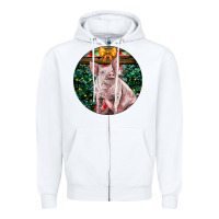White christmas pig Zipper Hoodie - LillyAllenDesigns