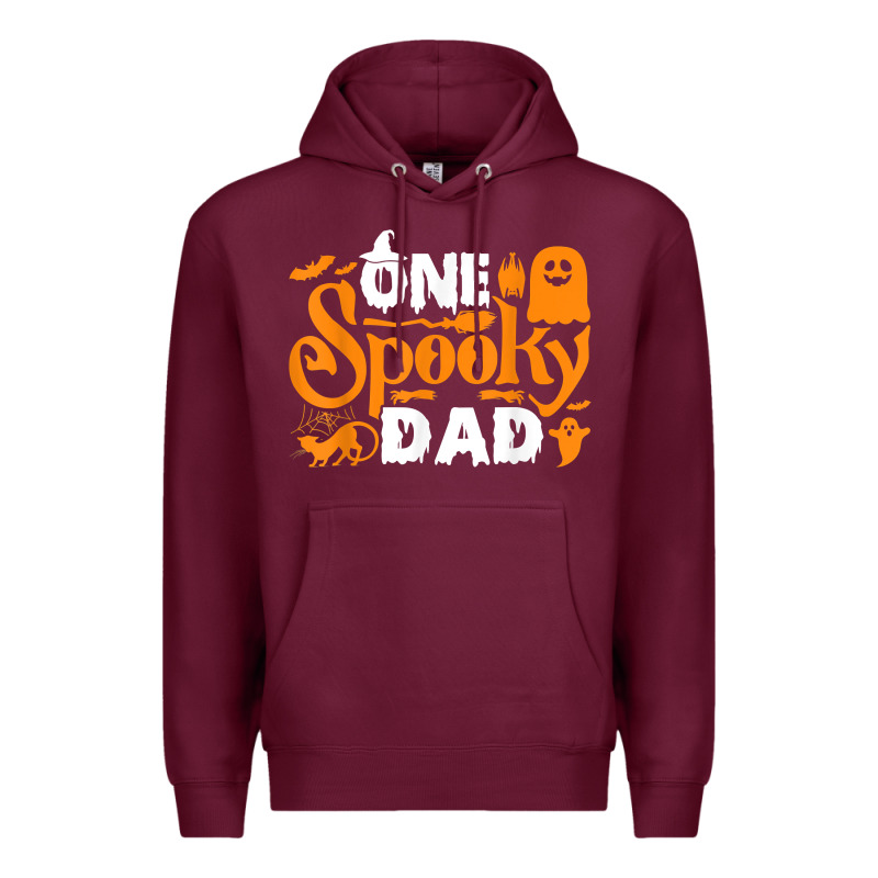 One Spooky Dad Funny Cat Boo Dad Halloween Costume Design T Shirt Premium Hoodie by minhPixels | Teevron