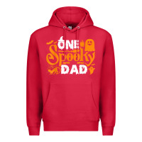 Cardinal one spooky dad funny cat boo dad halloween costume design t shirt Premium Hoodie - minhPixels