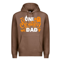 Chestnut one spooky dad funny cat boo dad halloween costume design t shirt Premium Hoodie - minhPixels