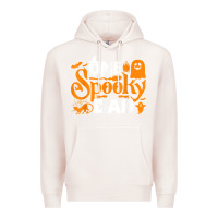 Pale Pink one spooky dad funny cat boo dad halloween costume design t shirt Premium Hoodie - minhPixels