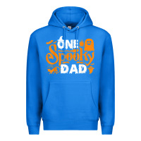 True Royal one spooky dad funny cat boo dad halloween costume design t shirt Premium Hoodie - minhPixels