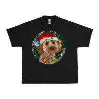 Black Cockapoo Christmas Urban Heavy Tee - RanaPortraitStore
