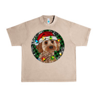 French Oak Cockapoo Christmas Urban Heavy Tee - RanaPortraitStore