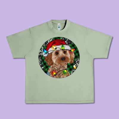 Cockapoo Christmas Urban Heavy Tee Designed By Ranaportraitstore