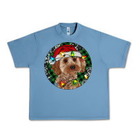 Pebble Blue Cockapoo Christmas Urban Heavy Tee - RanaPortraitStore