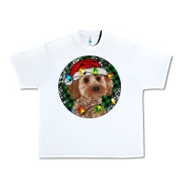 White Cockapoo Christmas Urban Heavy Tee - RanaPortraitStore