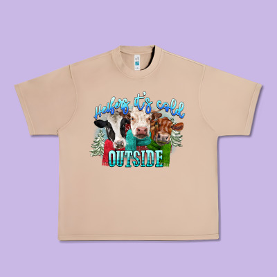 Heifers Its Cold Outside Urban Heavy Tee Designed By Cowgirlartshop