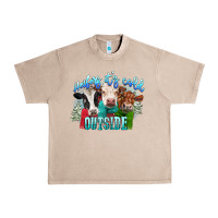 French Oak heifers its cold outside Urban Heavy Tee - CowGirlArtShop