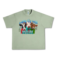Oil Green heifers its cold outside Urban Heavy Tee - CowGirlArtShop