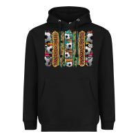 Black soccer camouflage serape cowhide turquoise leopard glitter  brushstrok Heavyweight Hoodie - Artiststas