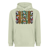 Matcha soccer camouflage serape cowhide turquoise leopard glitter  brushstrok Heavyweight Hoodie - Artiststas