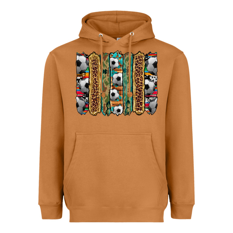 Soccer Camouflage Serape Cowhide Turquoise Leopard Glitter  Brushstrok Heavyweight Hoodie by Artiststas | Teevron