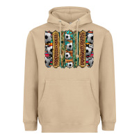 Mushroom soccer camouflage serape cowhide turquoise leopard glitter  brushstrok Heavyweight Hoodie - Artiststas