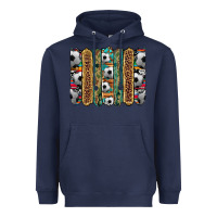 Navy soccer camouflage serape cowhide turquoise leopard glitter  brushstrok Heavyweight Hoodie - Artiststas