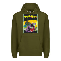 Army Green Tales From The Cryptkeeper-Figzk Premium Hoodie - minhPixels