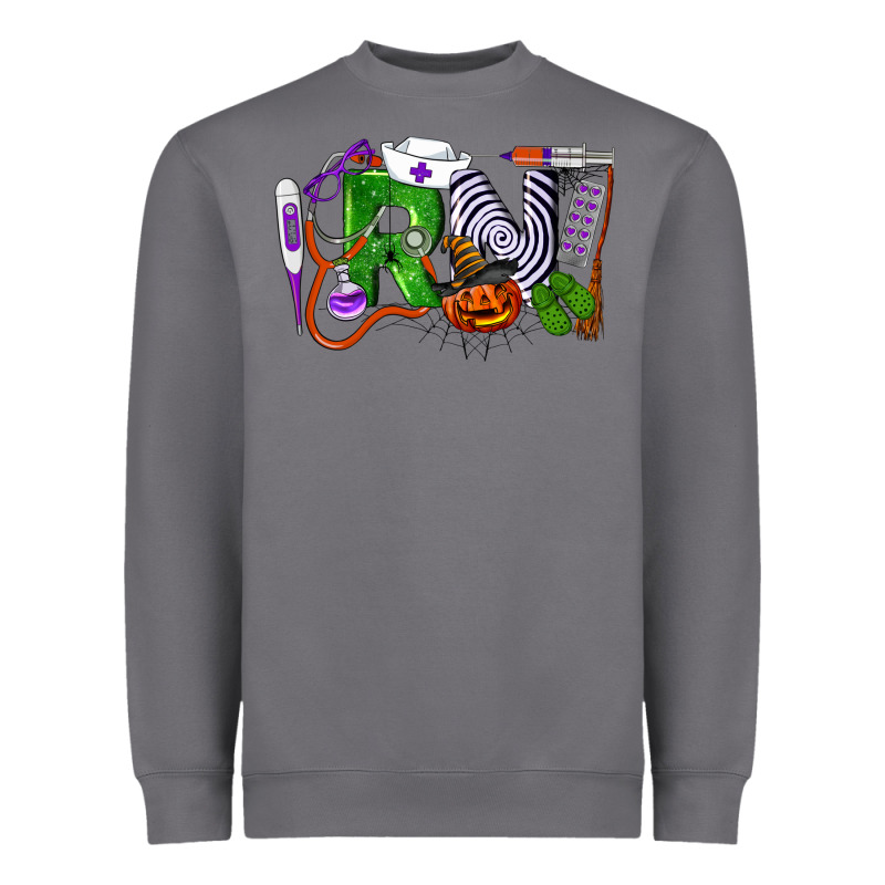 Halloween Rn Registered Nursehalloween Rn Register Heavyweight Sweatshirt by LillyAllenDesigns | Teevron