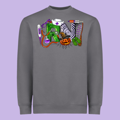 Halloween Rn Registered Nursehalloween Rn Register Heavyweight Sweatshirt Designed By Lillyallendesigns