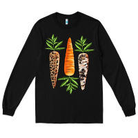 Black Easter carrot Easter Day Long Sleeve Tee - CowGirlArtShop