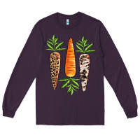 Plum Easter carrot Easter Day Long Sleeve Tee - CowGirlArtShop