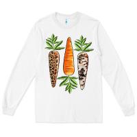 White Easter carrot Easter Day Long Sleeve Tee - CowGirlArtShop
