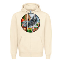 Sandshell ameraucana rooster christmas Zipper Hoodie - LillyAllenDesigns