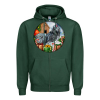 Sports Green ameraucana rooster christmas Zipper Hoodie - LillyAllenDesigns