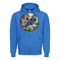 True Royal ameraucana rooster christmas Zipper Hoodie - LillyAllenDesigns